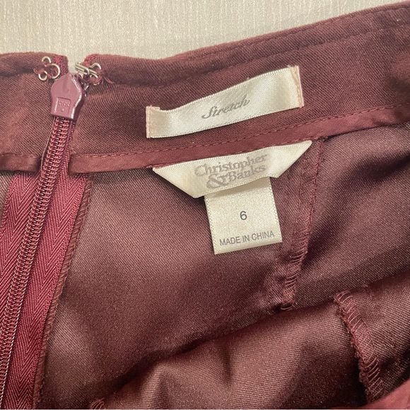 Christopher & Banks Brown Sueded Midi Skirt - Picture 12 of 12